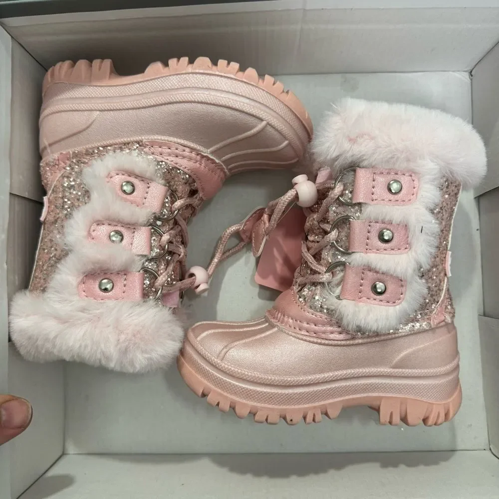 London Fog Baby Girls Snow Boot sz 6 Insulated Waterproof NEW G735